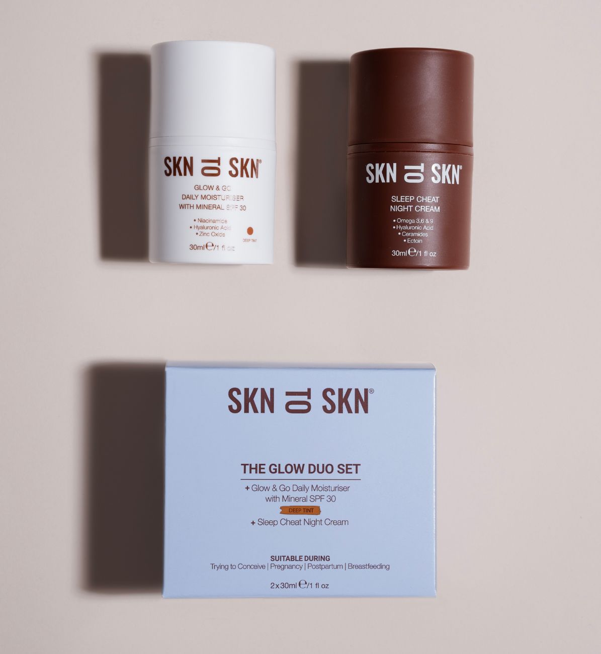 glow duo set deep tint