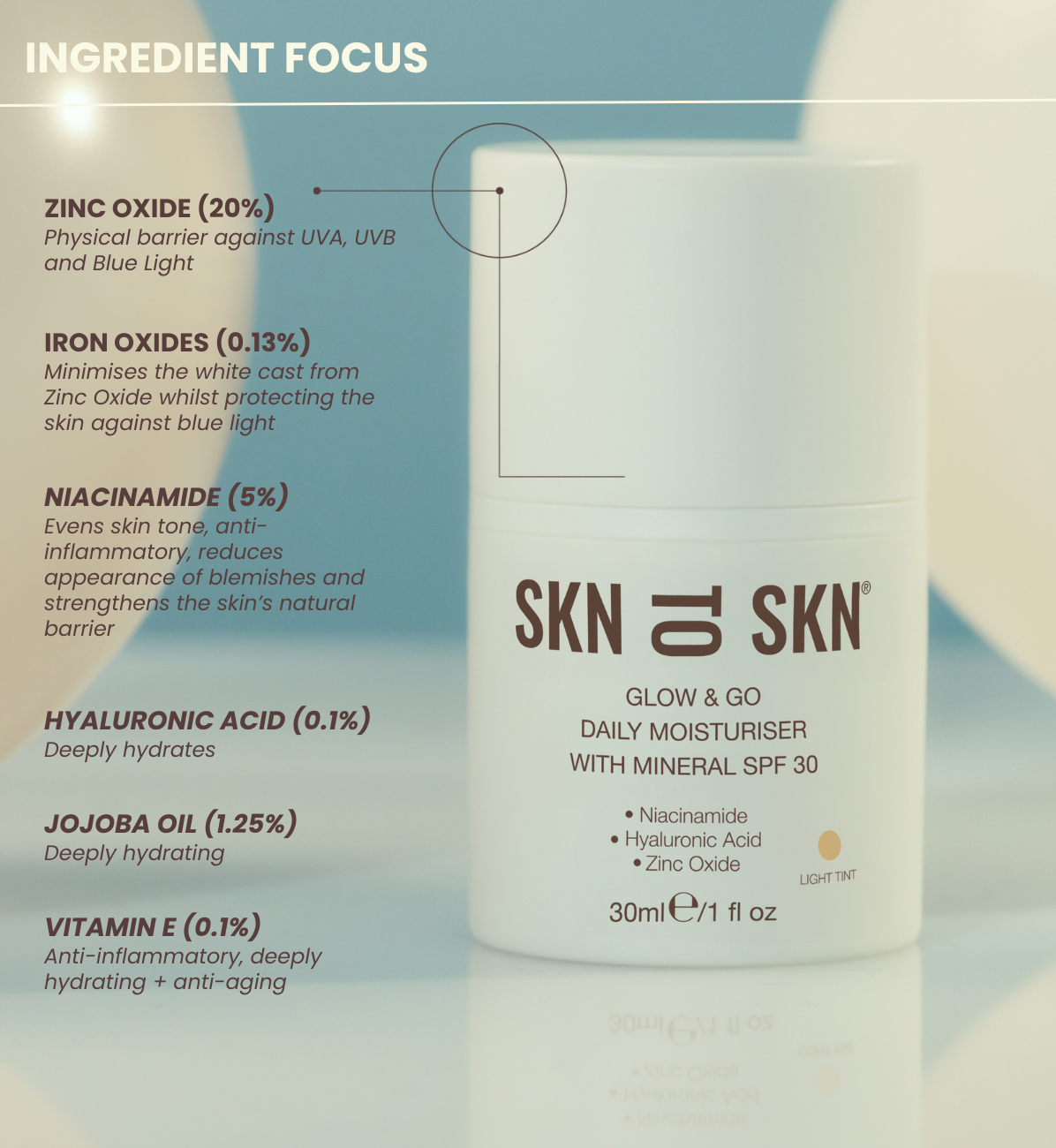 ingredients focus daily moisturiser