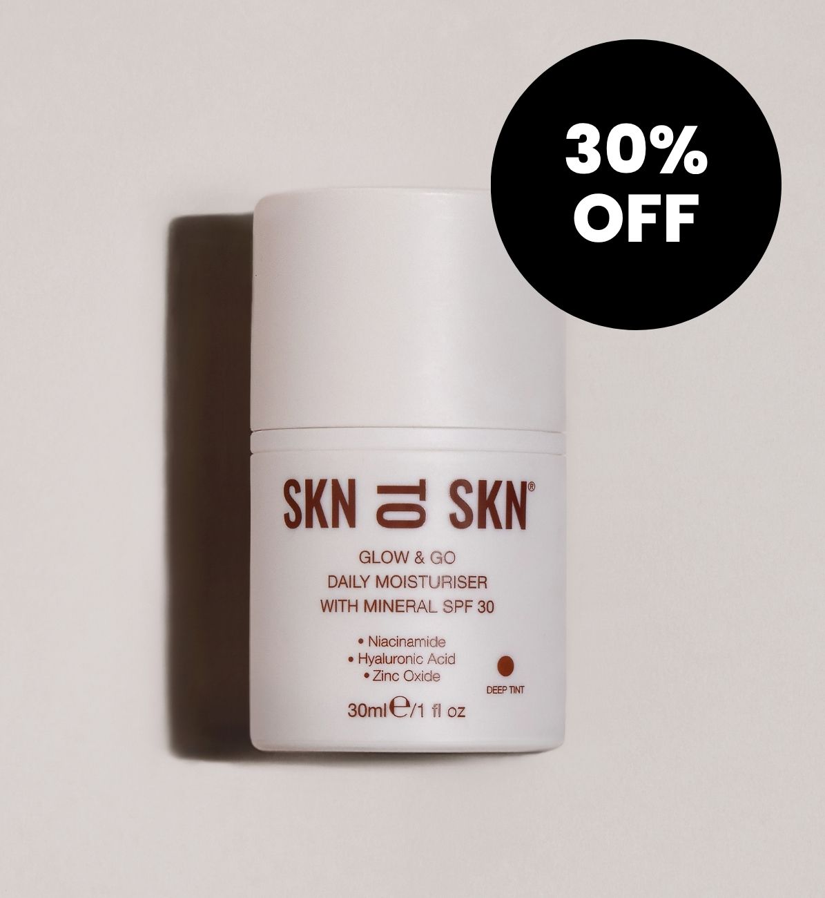 GLOW & GO DAILY MOISTURISER WITH MINERAL SPF 30