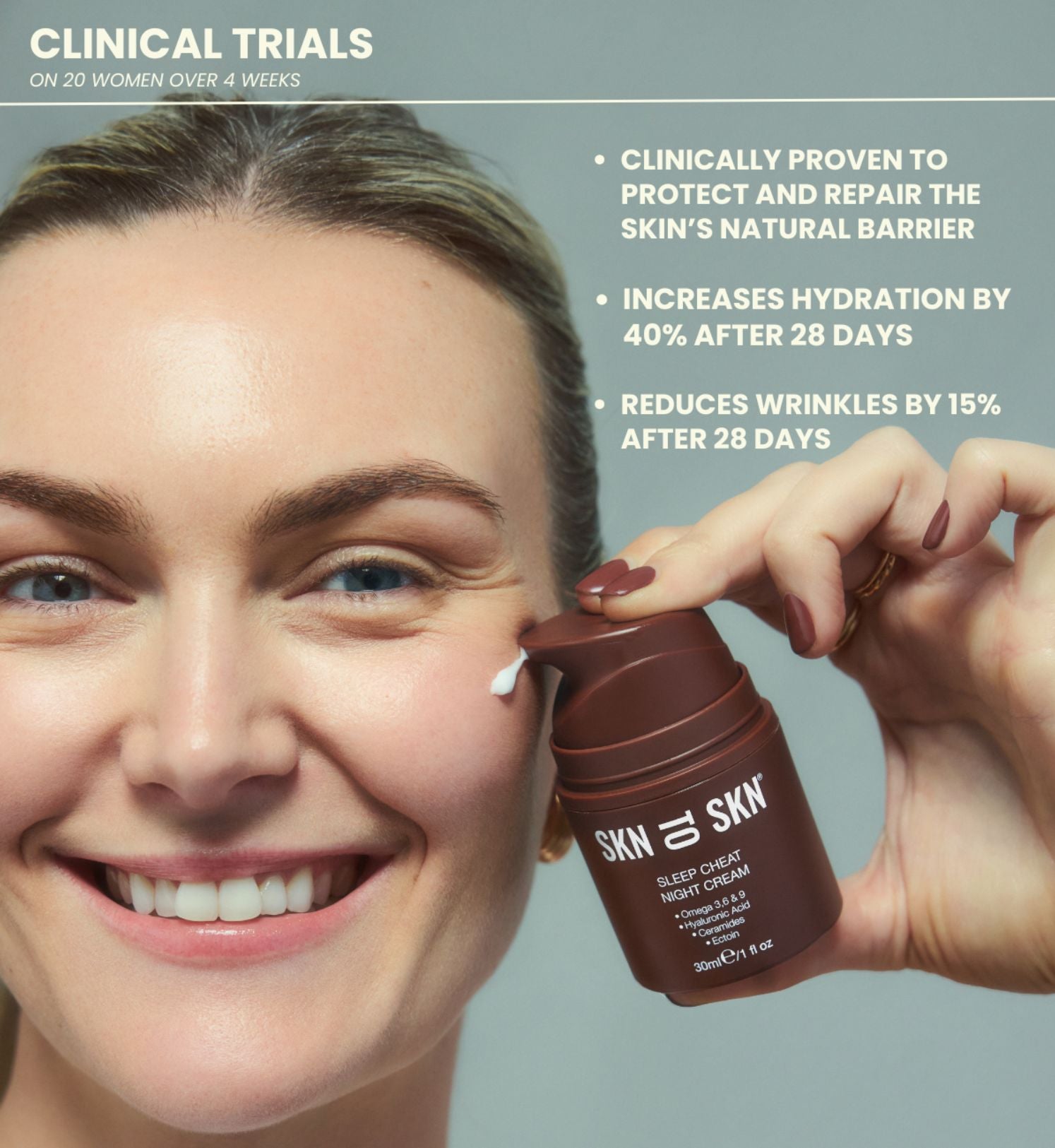 clinical trials night cream